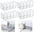 Panavage Transparent Desk File Organiser, 4 Slots, 4-Pack - image 1