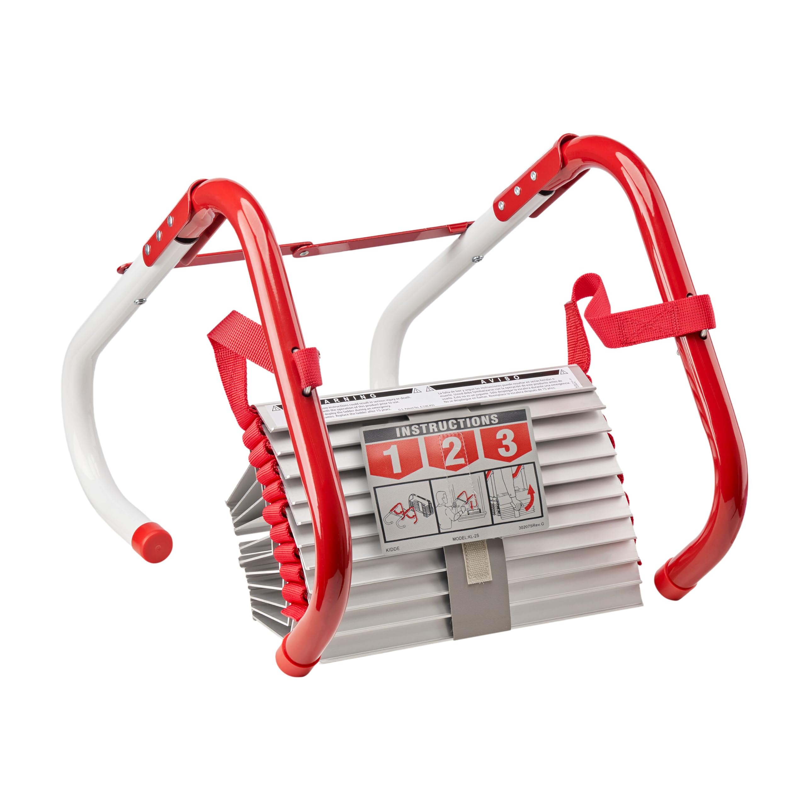Kidde KL-2S Two-Storey Fire Escape Ladder - Red/White Safety Equipment