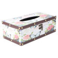 Yardwe Wooden Tissue Holder Box – Rectangle Decorative Napkin Cover