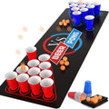 Cieex Beer Pong Set – 39 Piece Drinking Game with Mat and 30 Cups