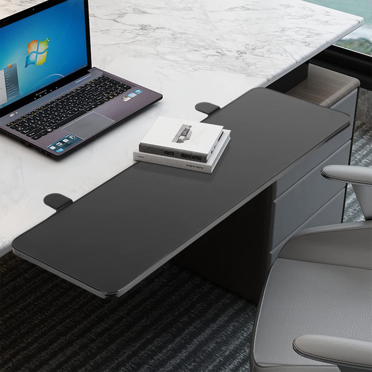 awagas Ergonomics Desk Extender Tray, 65cm x 25cm Keyboard Tray - image 1