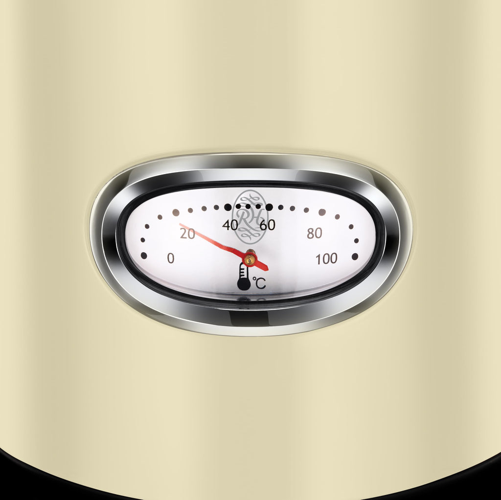 Russell Hobbs Retro Electric Kettle – 1.7L Stainless Steel, Cream