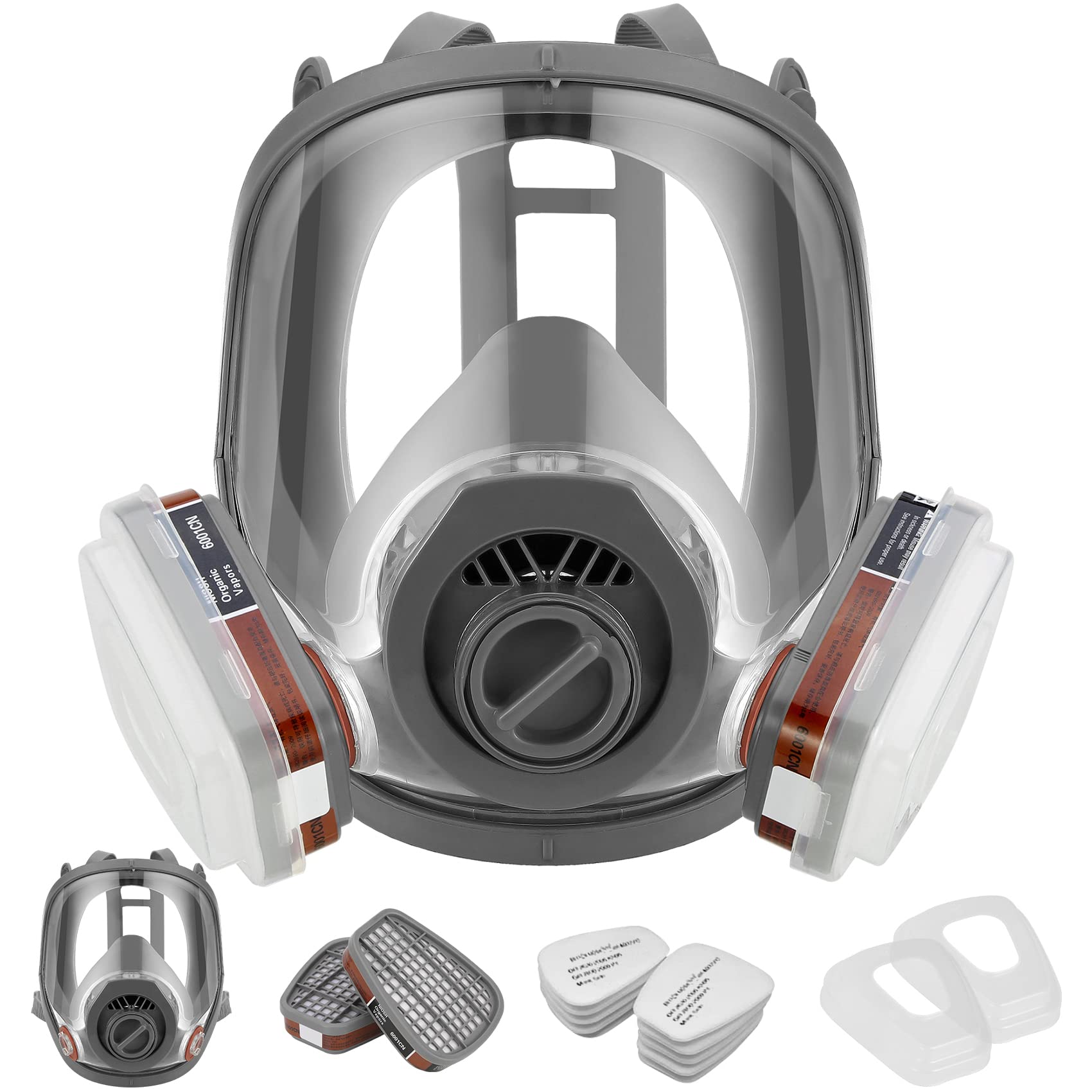 ZXICH Reusable Respirator Gas Mask for Paint, Varnish & Carpentry