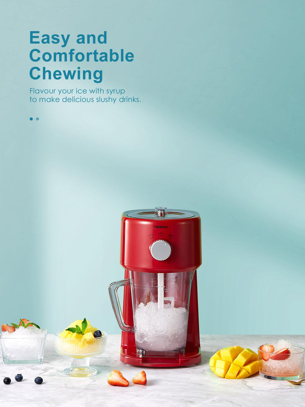 Jolof Store Electric Ice Crusher – Slushy Maker with Removable Jug, White