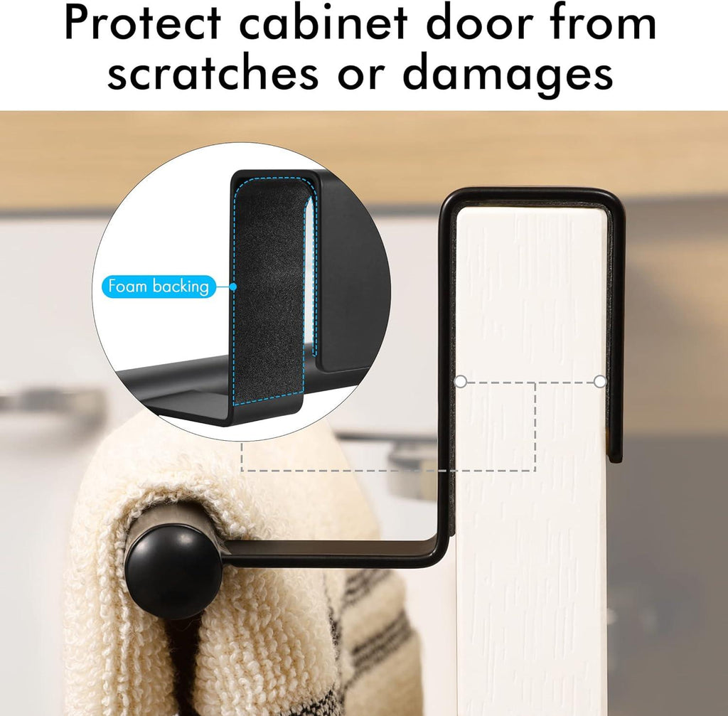 KES Over the Door Towel Bar - Rustproof Cabinet Rack, Set of 2