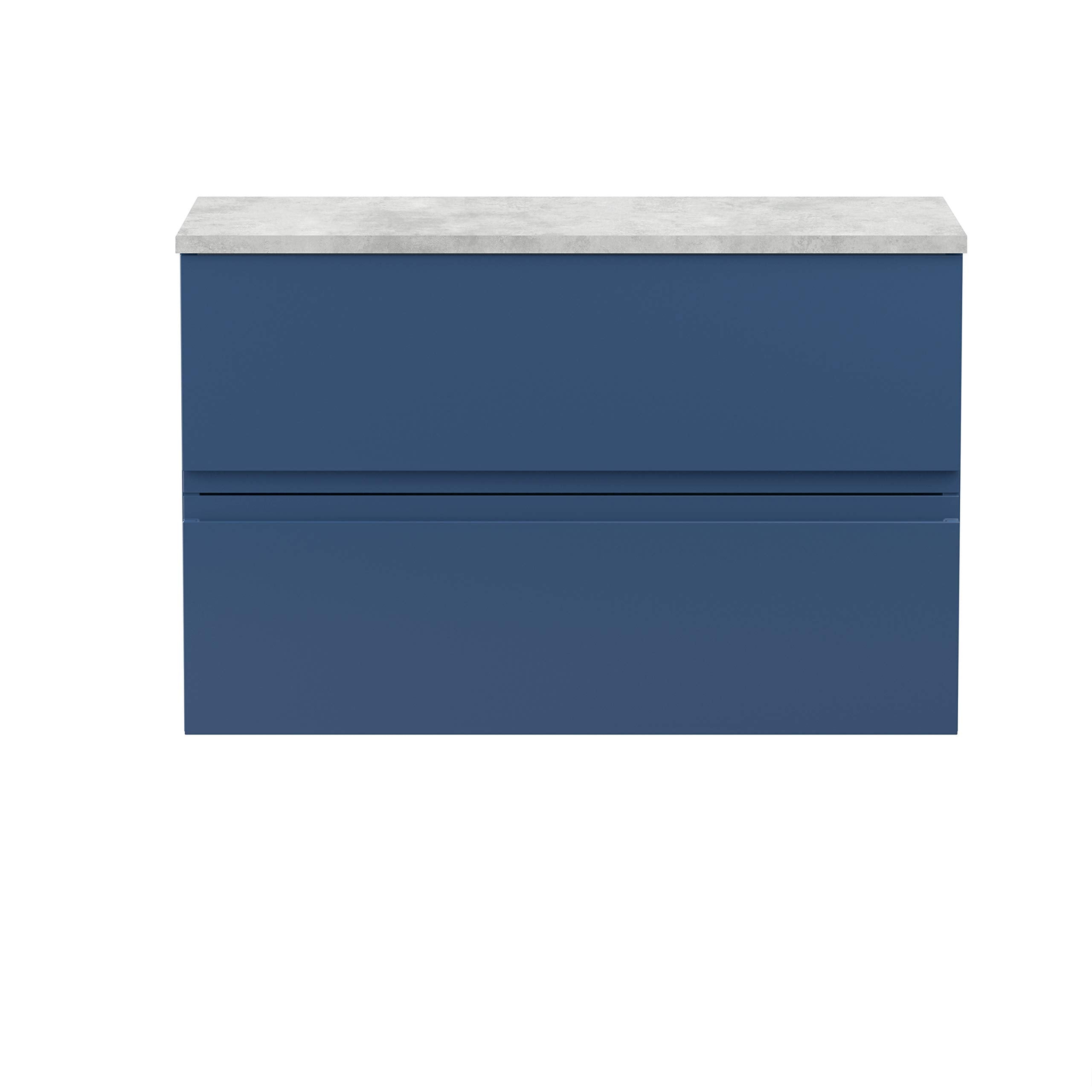 Hudson Reed Urban 800mm Wall Hung Vanity Unit - Satin Blue & Grey