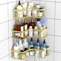 Menbyci 3-Pack Corner Shower Caddy | Adhesive Stainless Steel Shelves