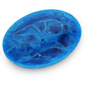 Ajuny Blue Resin Soap Dish | Self-Draining Bar Soap Holder for Shower