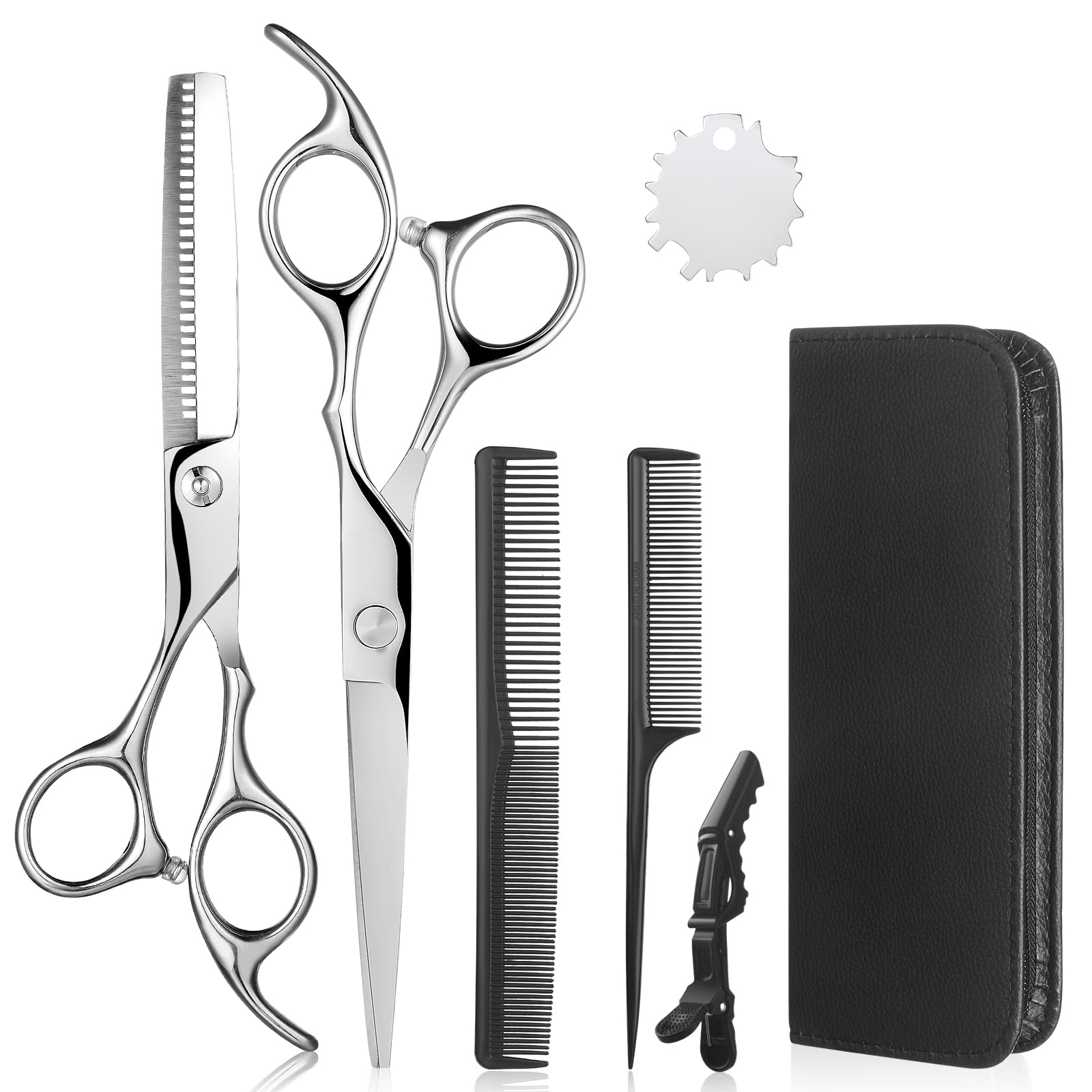 Lictin 7-in-1 Hairdressing Scissors Set | 6.0" Stainless Steel Kit