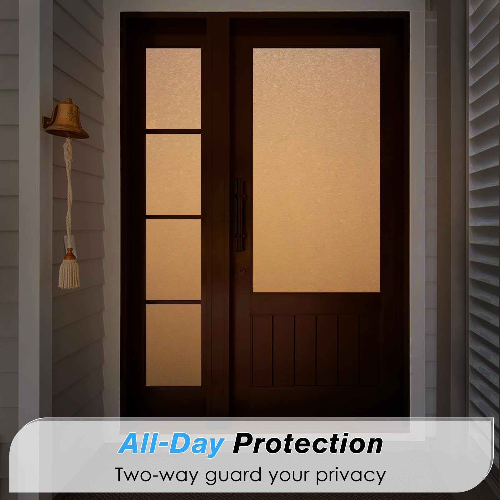 Frosted Window Privacy Film – Static Cling UV Blocking 90x300cm