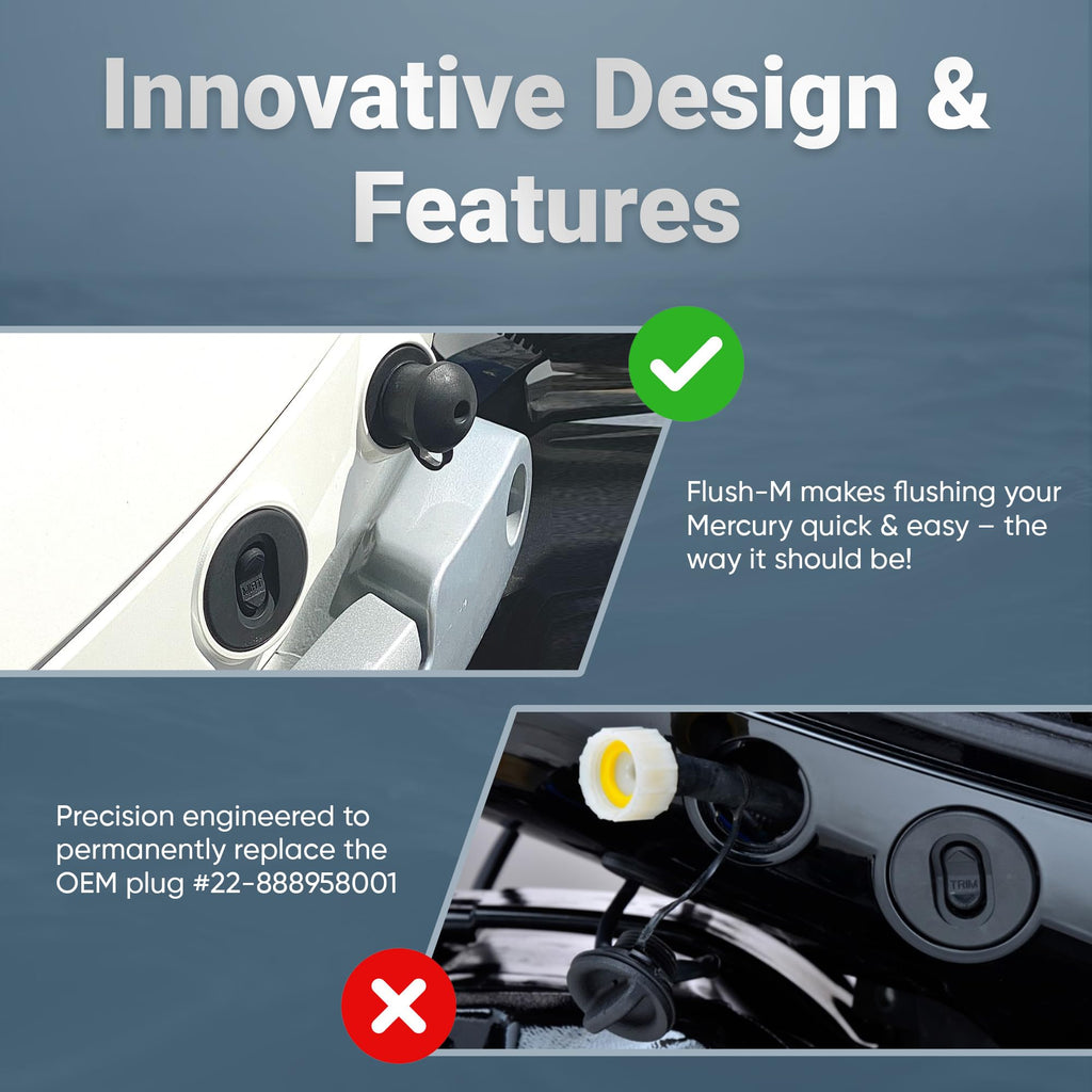 Flush-M Outboard Quick Connect Flush Kit for Mercury 75-500HP Engines