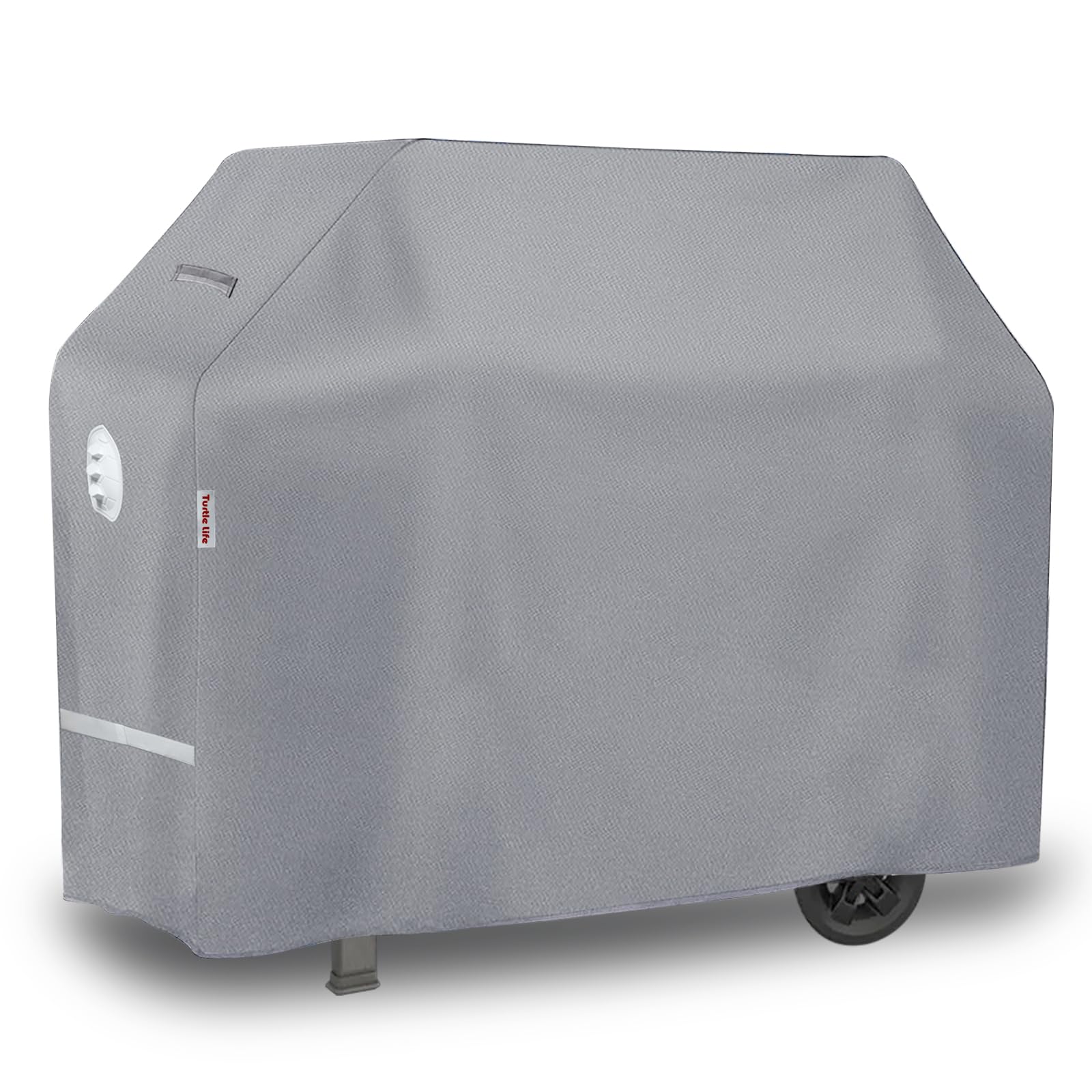 Turtle Life 54 Inch BBQ Grill Cover | Heavy Duty Waterproof Grey