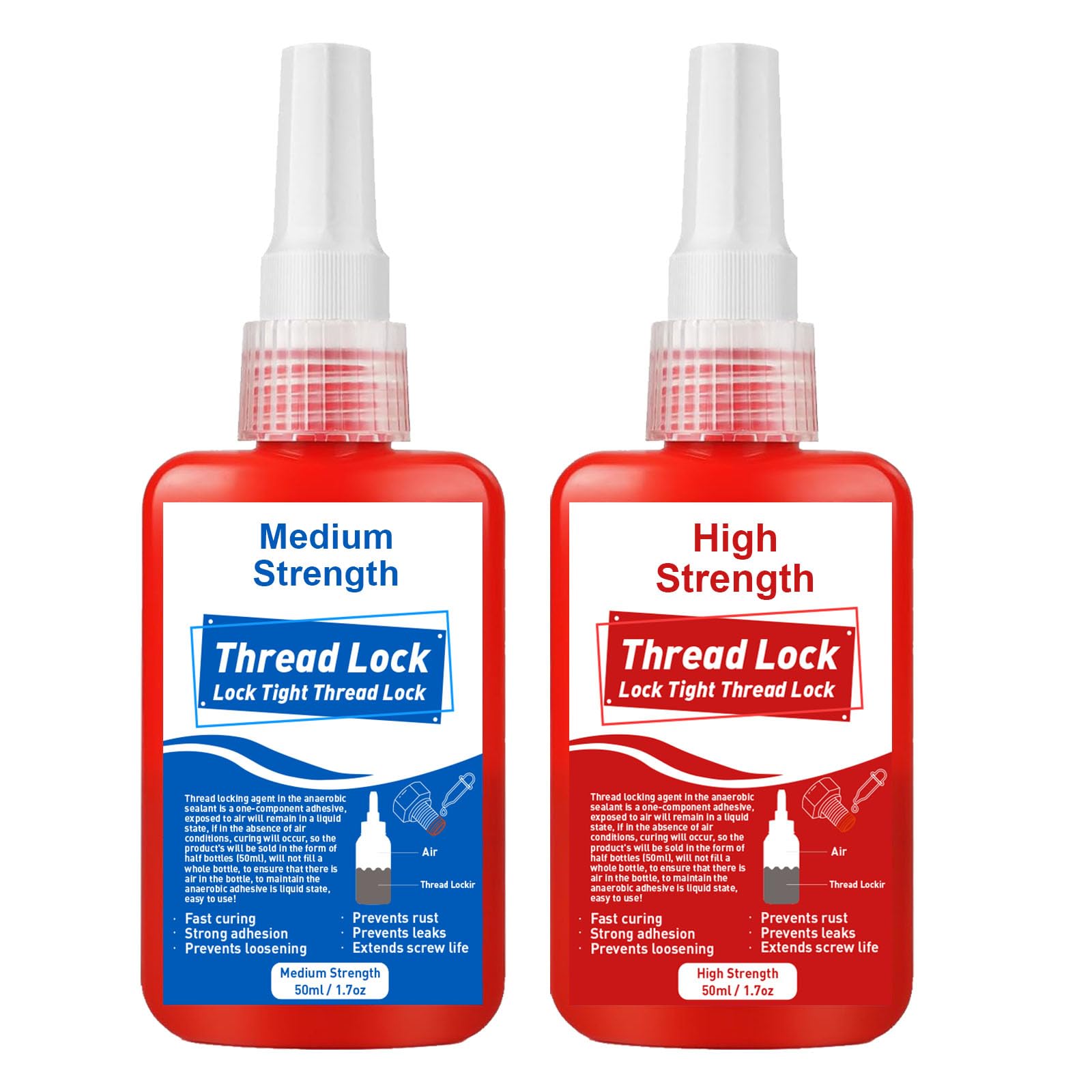 Thread Locker | High & Medium Strength Bolt Sealant, 100ml