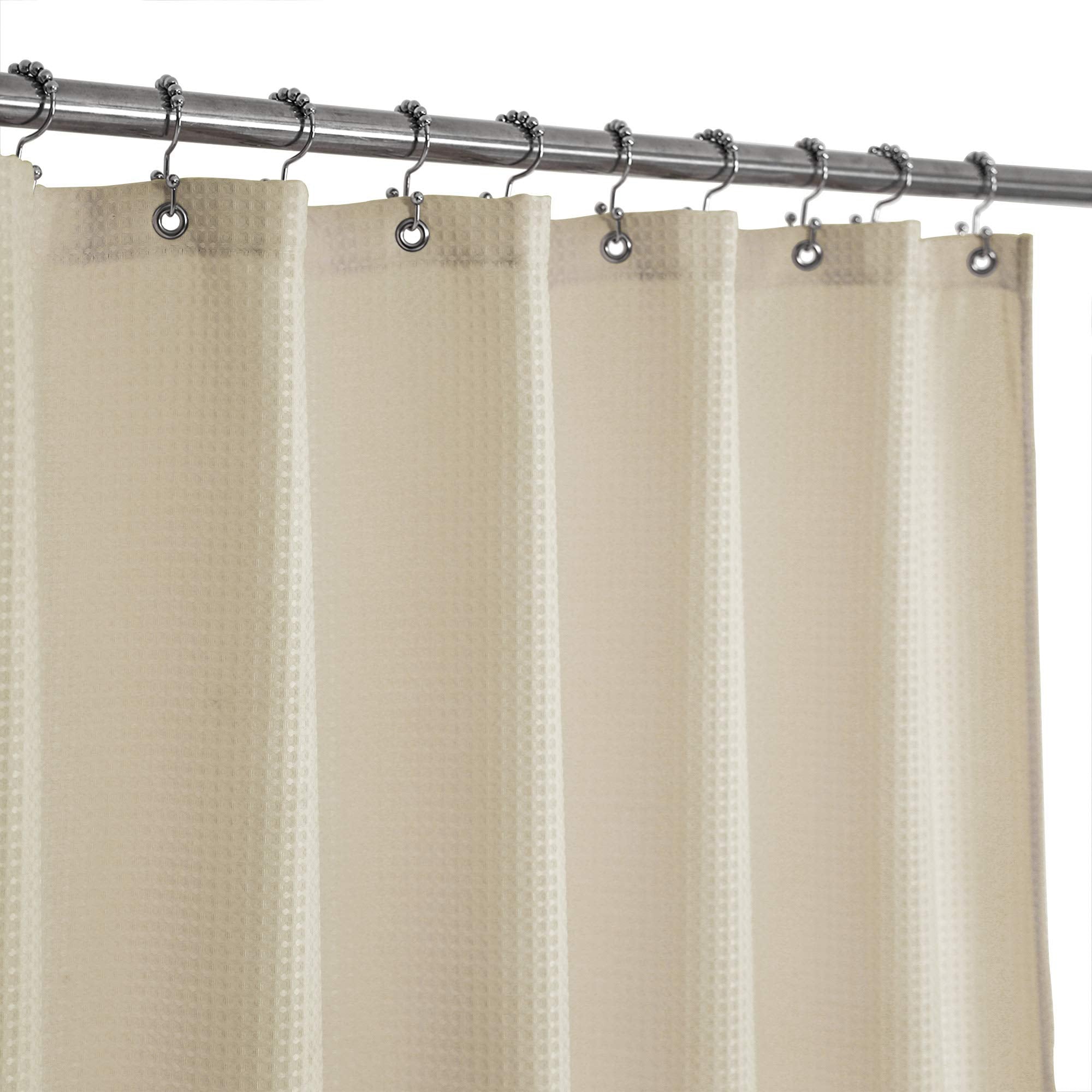 Barossa Design Waffle Weave Stall Shower Curtain | Heavyweight Cream