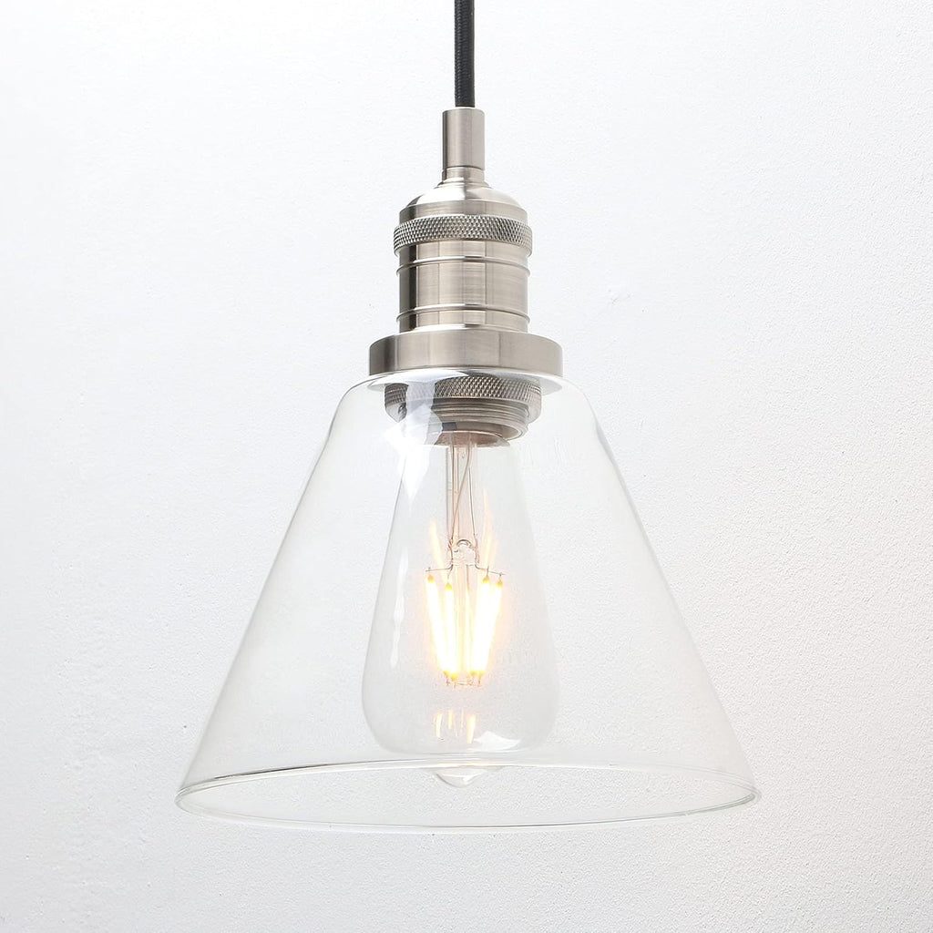 Phansthy Industrial 3-Light Pendant Light | Adjustable Glass Ceiling Lamp