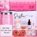 Jolof Store Sister Spa Gift Set – Lavender Pamper Care Package with Tumbler