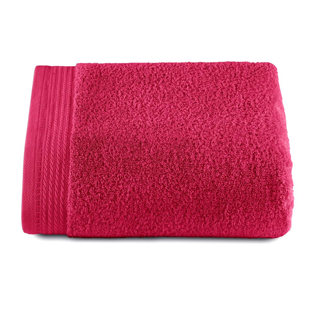 RIZO Top Towel – 100% Combed Cotton Bath Towel, 600 GSM – Fuchsia