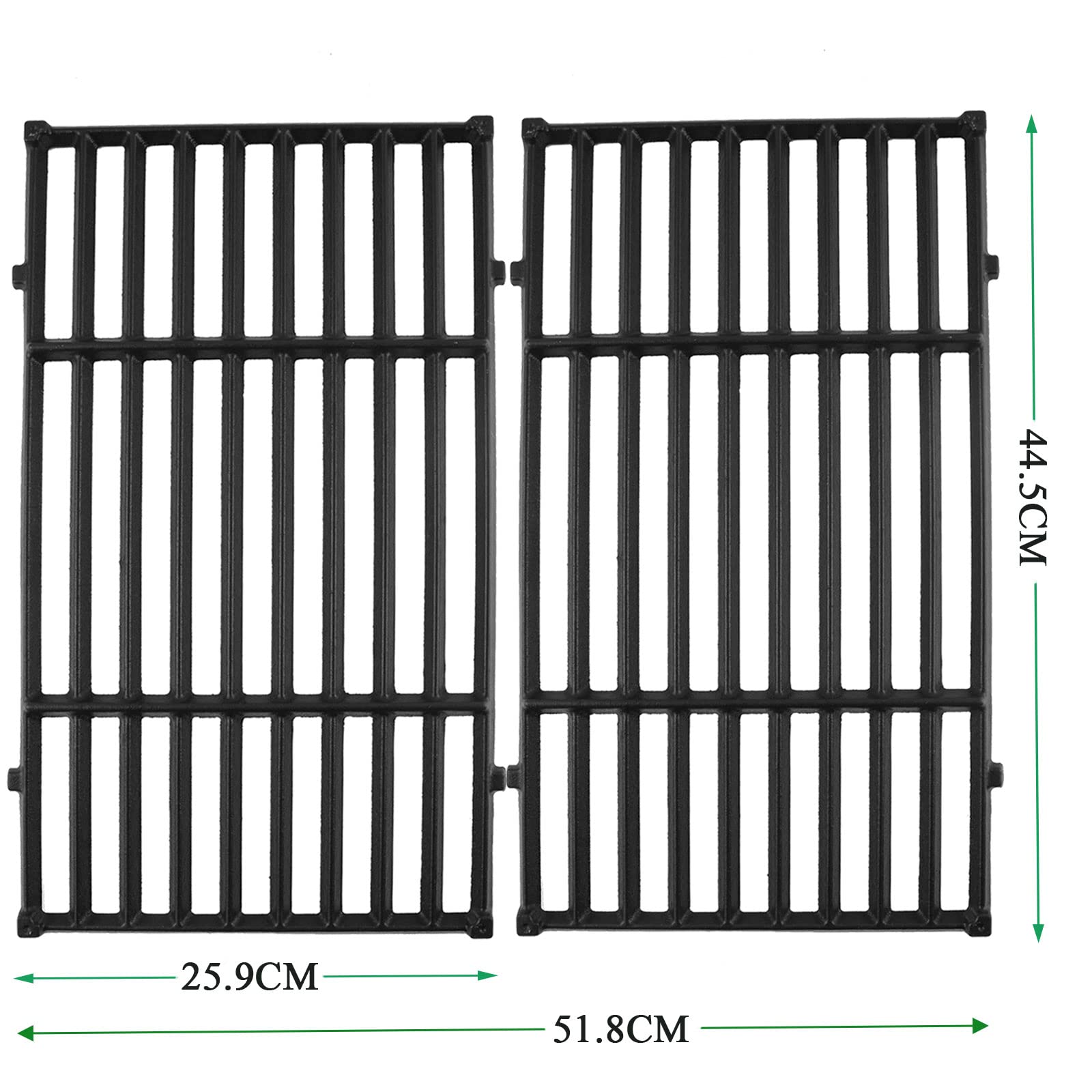 Well Grill Cast Iron Cooking Grates for Weber Spirit 200 Series, 44.5cm