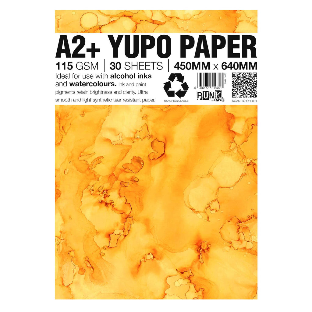 Punkcards Yupo Paper for Alcohol Ink Art | A2+ 115gsm | 30 Sheets