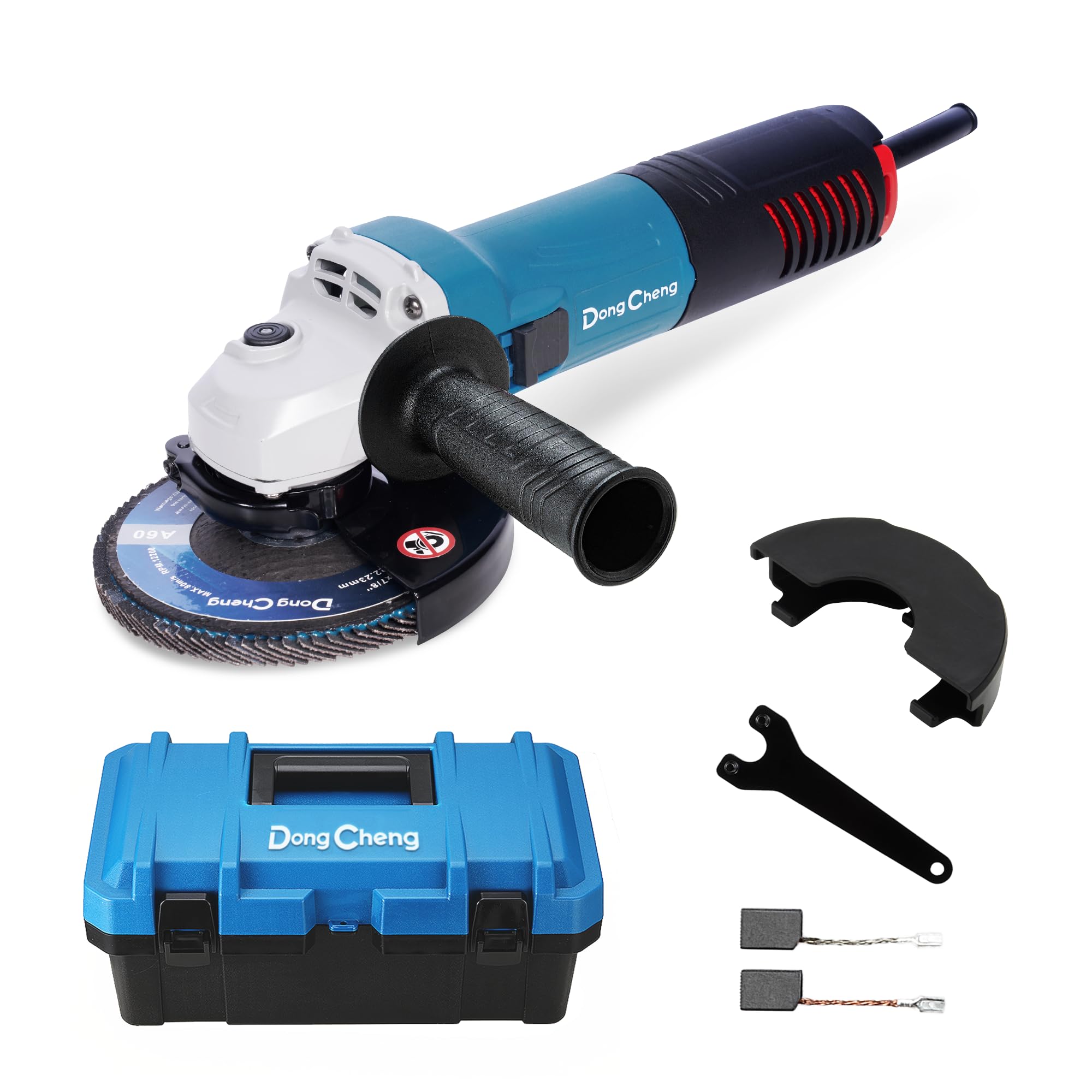 Dong Cheng 115mm Angle Grinder 800W | Compact Tool with Hard Case