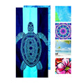 Microfibre Beach Towel – Sand Free Quick Dry Turtle Print