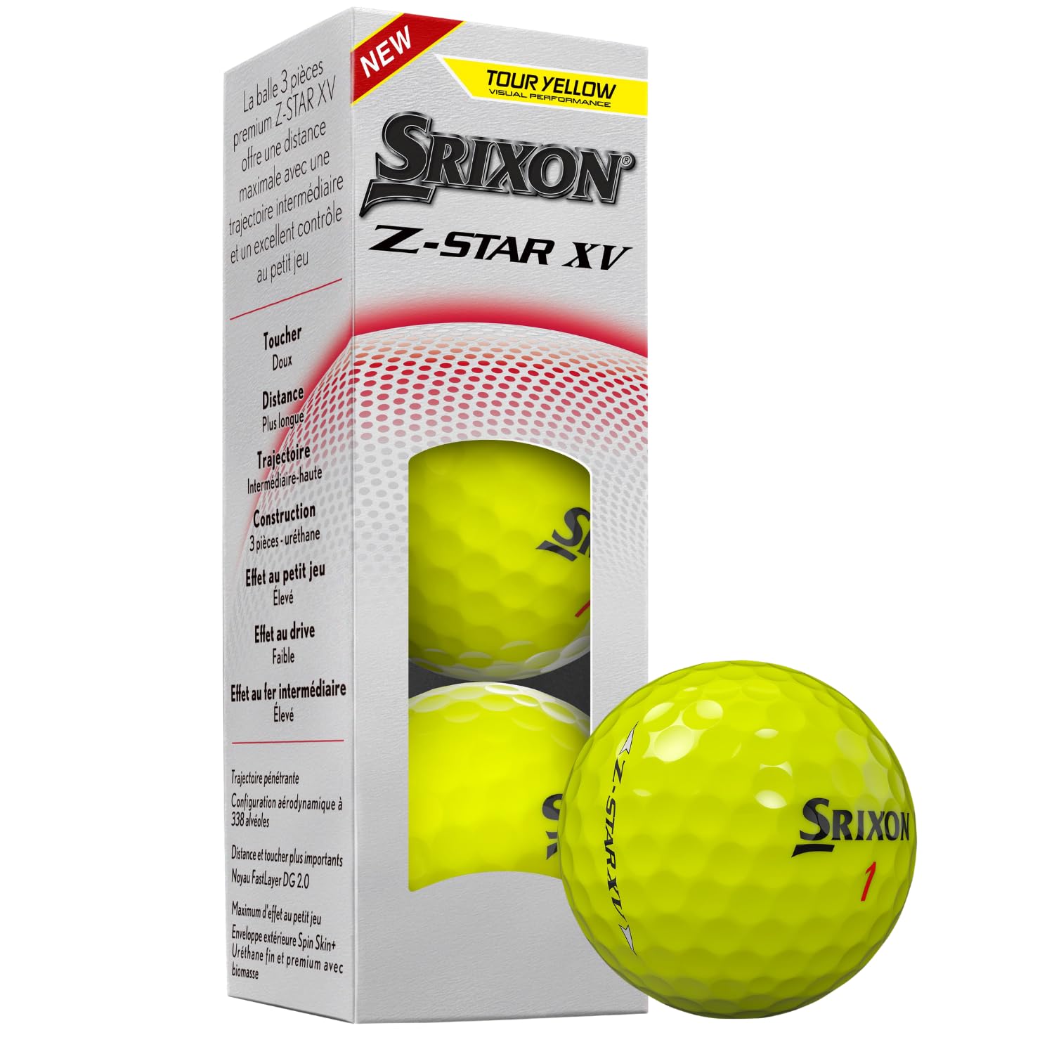 Srixon Z-STAR XV Golf Balls – FastLayer DG Core 2.0 Urethane Cover