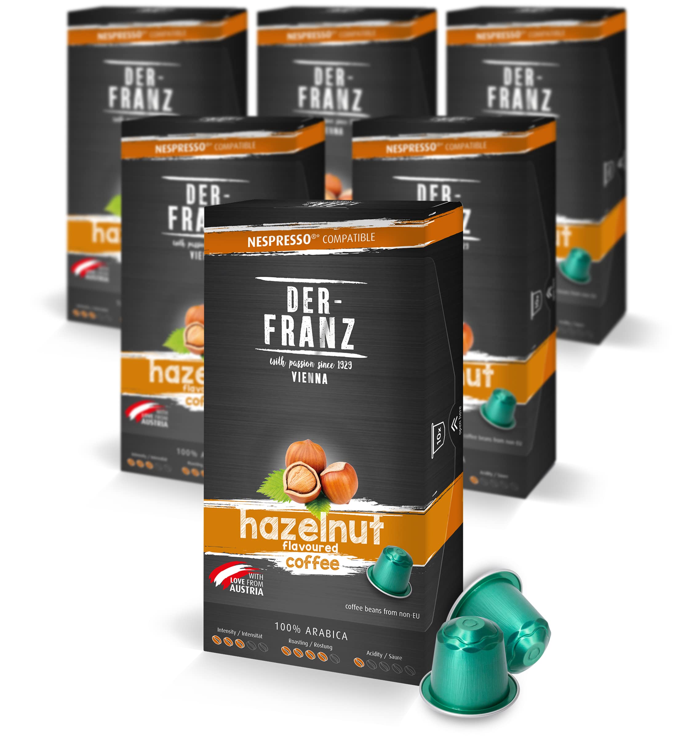 Jolof Store Hazelnut Coffee Capsules | Nespresso Compatible (60 Pods)