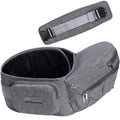 Bebamour 3-in-1 Baby Carrier with Hip Seat and Waist Extender – Grey