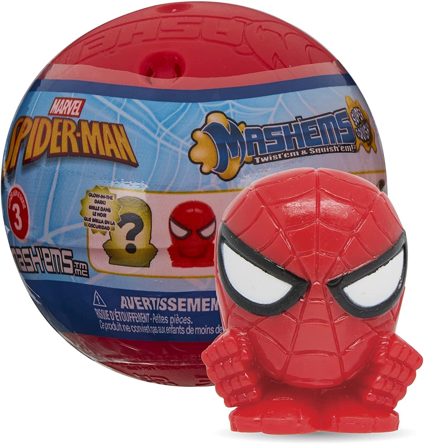 Snaps Spiderman Mash'ems Squishy Collectible Figure Blind Box