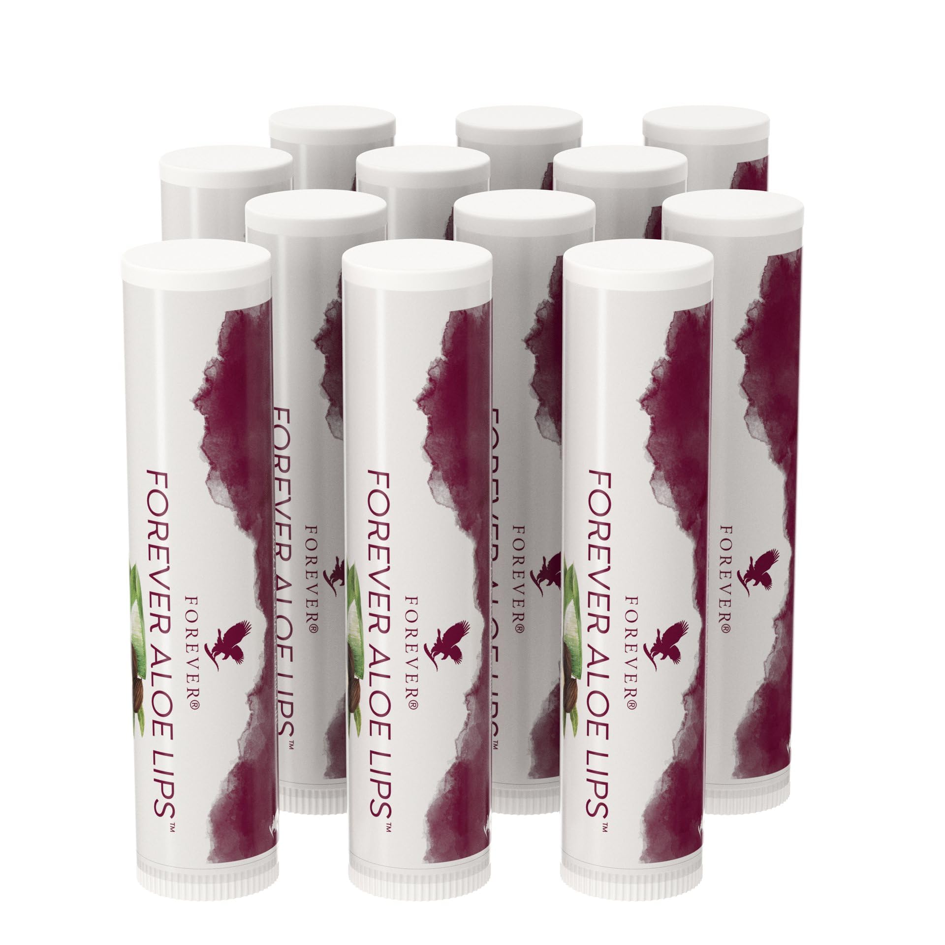 Forever Living Aloe Lips with Jojoba - Box of 12 Hydrating Lip Balms