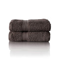 Glart Premium Terry Hand Towels - 100% Cotton, 50x100cm, Anthracite (2-Pack)