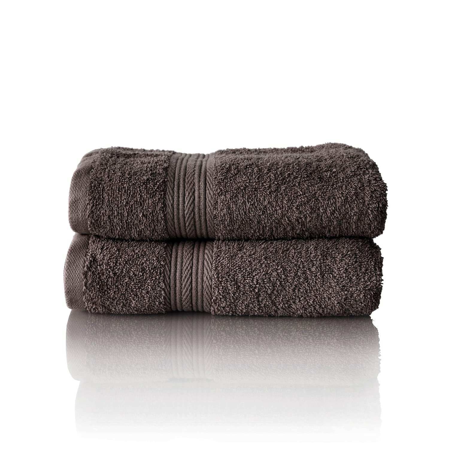 Glart Premium Terry Hand Towels - 100% Cotton, 50x100cm, Anthracite (2-Pack)