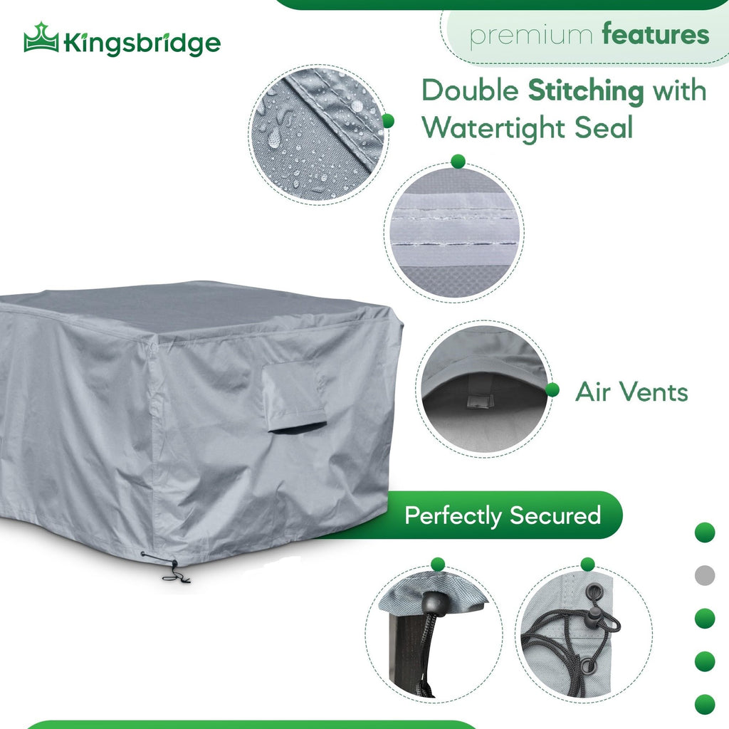 Kingsbridge 135cm Cube Garden Furniture Cover | 600D Heavy Duty Waterproof