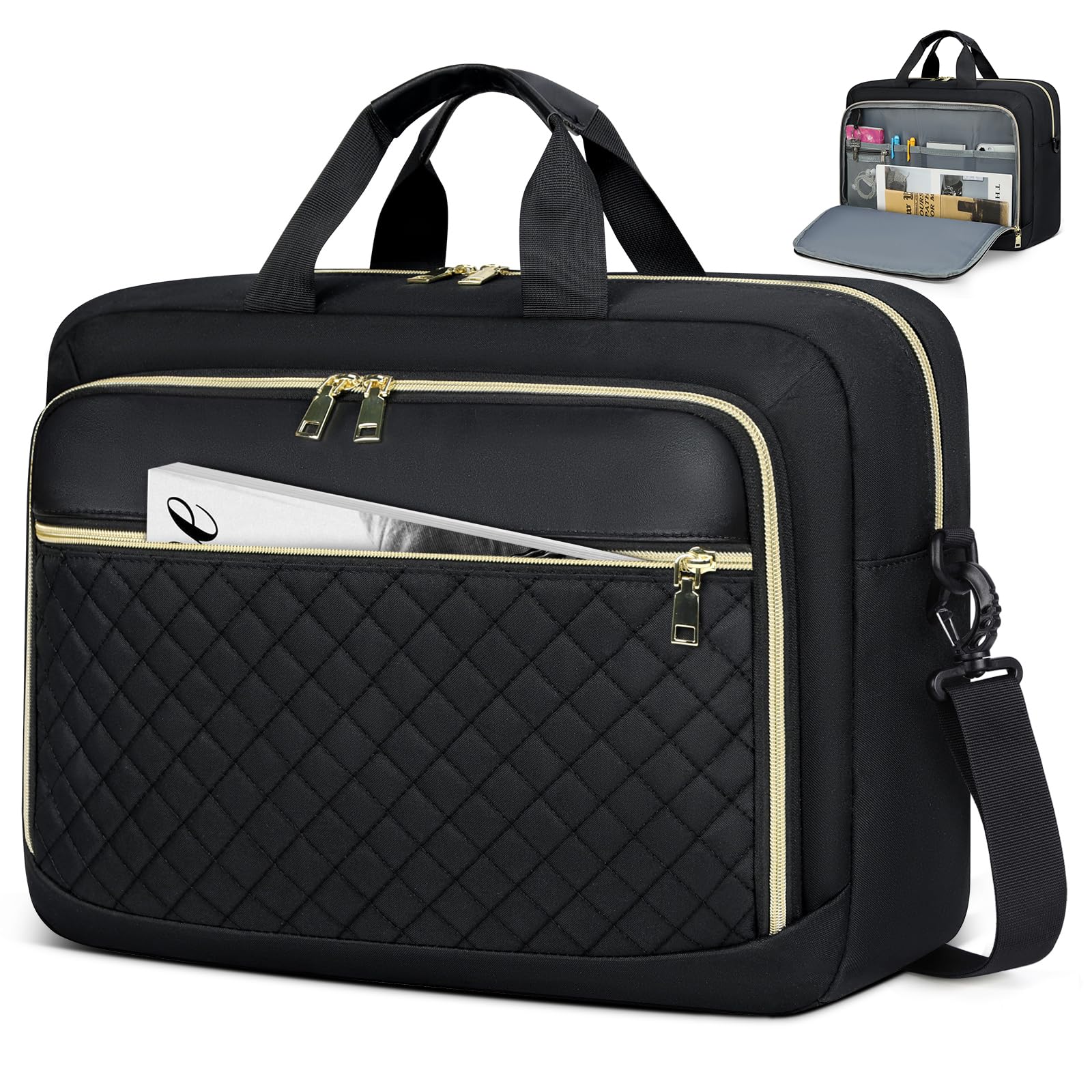 NEWHEY Women's Laptop Bag – Large Business Briefcase & Messenger Bag