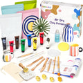 Gleamkid DIY Air Dry Clay Pottery Kit for Adults – 2kg Clay & Tools