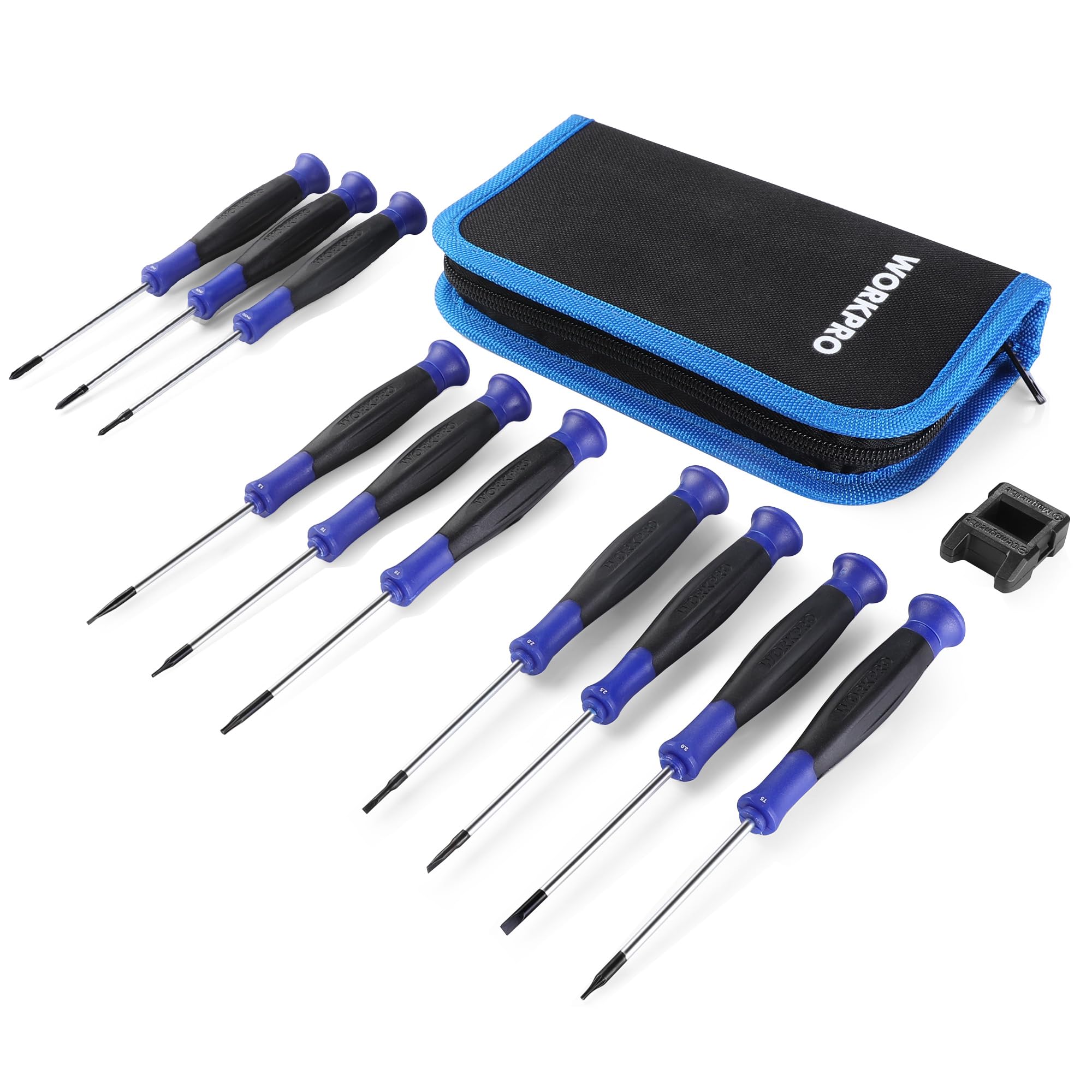 WORKPRO 10-Piece Precision Screwdriver Set | Cr-V Steel Tool Kit with Case