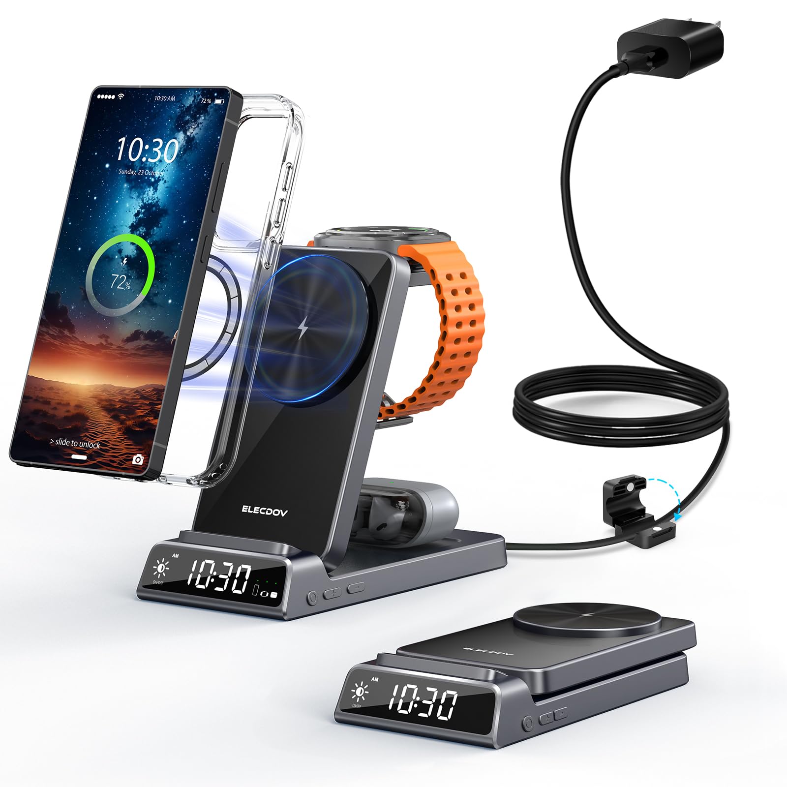 3-in-1 Magnetic Wireless Charger for Samsung Galaxy S25