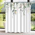 Lerores Golden Leaves Shower Curtain – Anti-Mould Polyester, 100x200cm