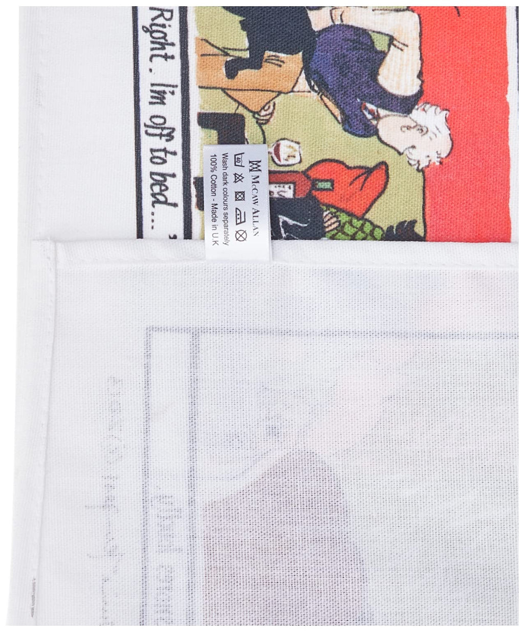 Samuel Lamont She Goes to Bed, He Goes to Bed Cotton Tea Towel - image 3