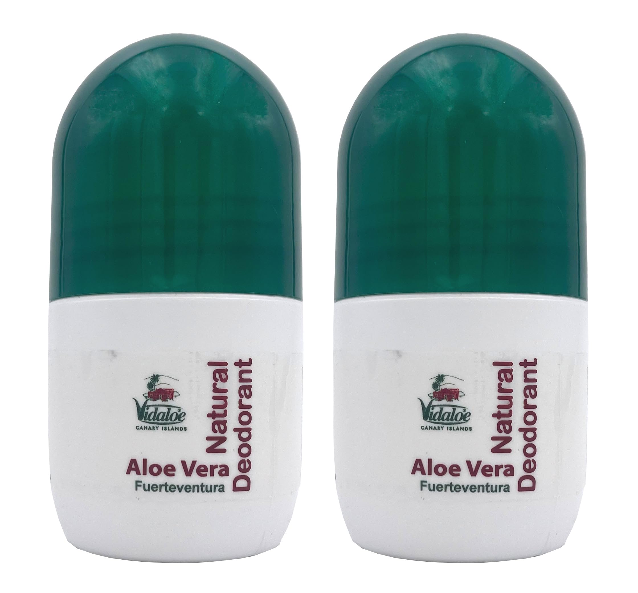Vidaloe Natural Aloe Vera & Coconut Oil Deodorant - 50ml (2 Pack)