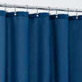 Alyvia Spring Navy Fabric Shower Curtain Liner – Waterproof & Weighted