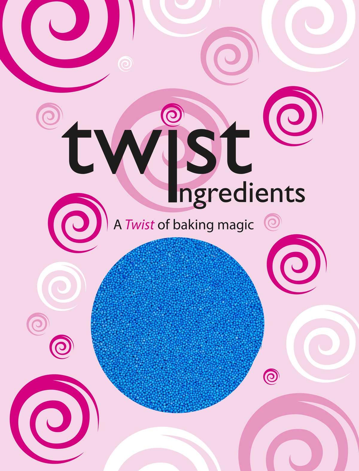 Twist Ingredients Aqua Blue 100s and 1000s Sprinkles - 800g Cake Toppers