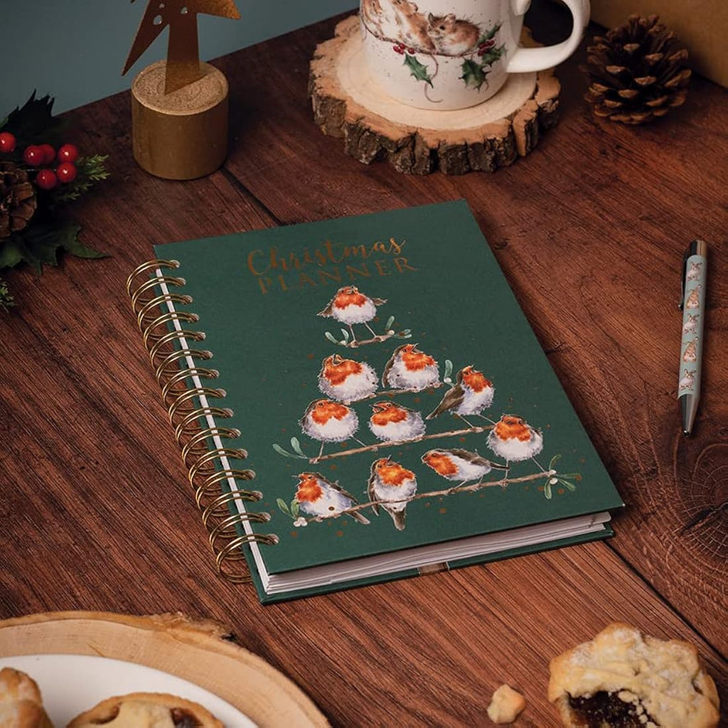 Wrendale Designs Rockin’ Robin Christmas Planner - Holiday Organizer