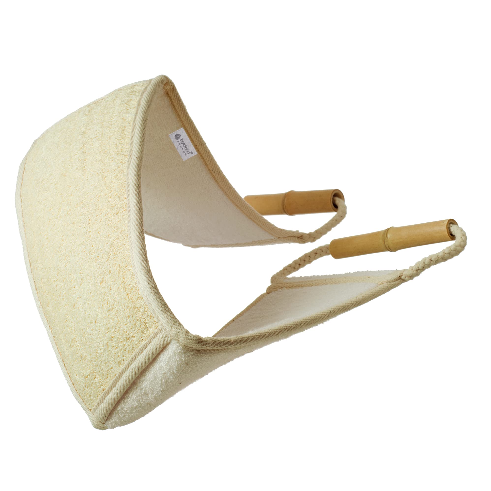 Hydrea London Bamboo & Loofah Back Exfoliator Wrap - Eco-Friendly