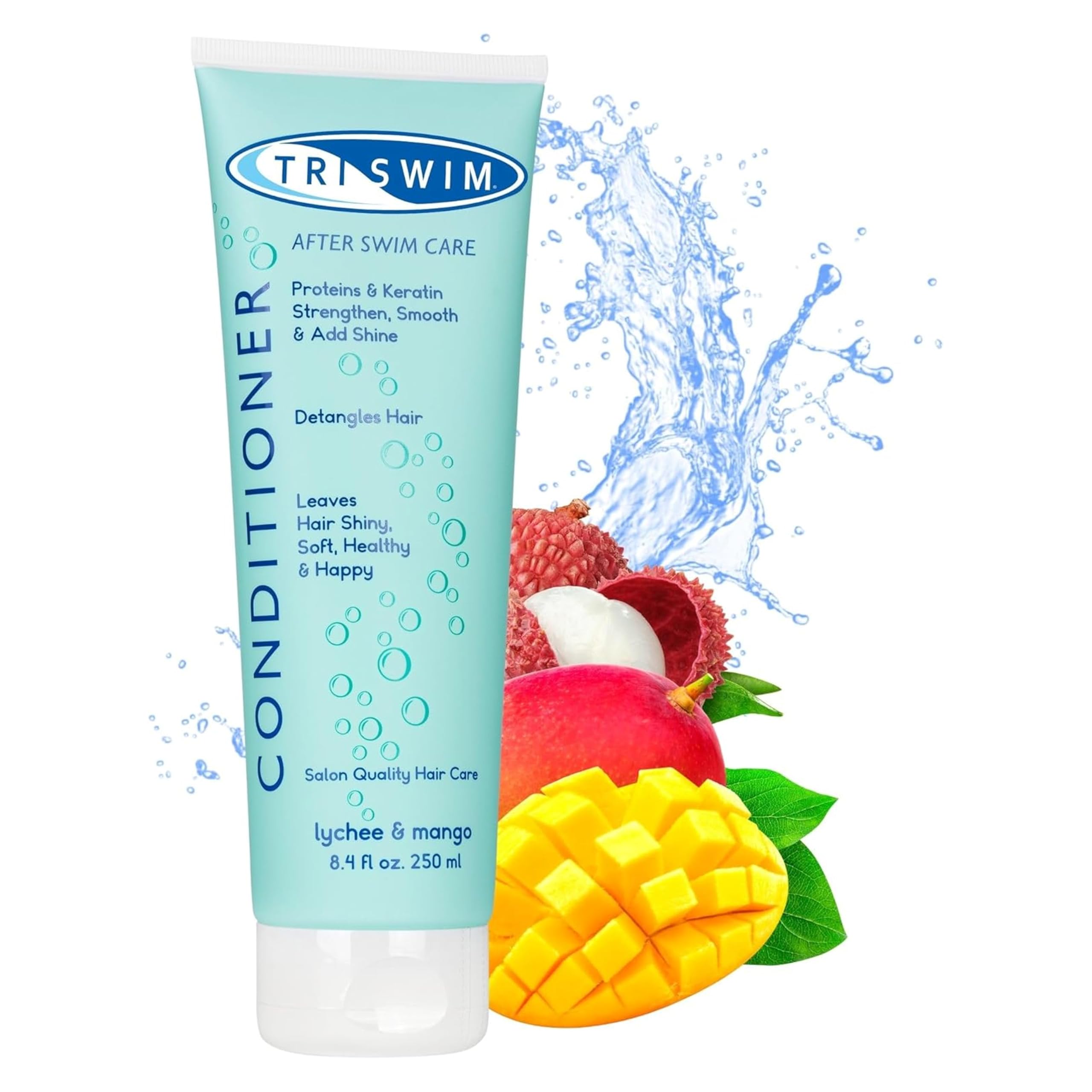 Triswim Moisturizing Conditioner for Swimmers | Chlorine Removal – 251ml