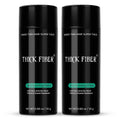THICK FIBER Hair Fibres for Thinning Hair - Dark Brown Keratin Powder (2 Pack)
