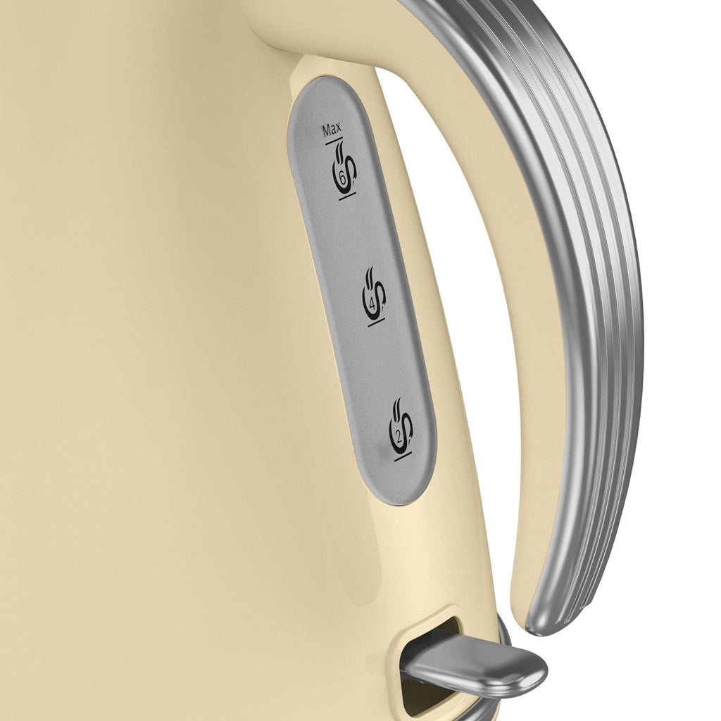 Swan Retro Jug Kettle – 1.5L Fast Boil Electric Kettle, 3KW, Cream