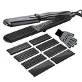 CkeyiN 4-in-1 Hair Crimper and Straightener | Tourmaline Ceramic Iron