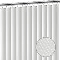 Clara Clark Waffle Weave Shower Curtain – White Heavyweight Fabric