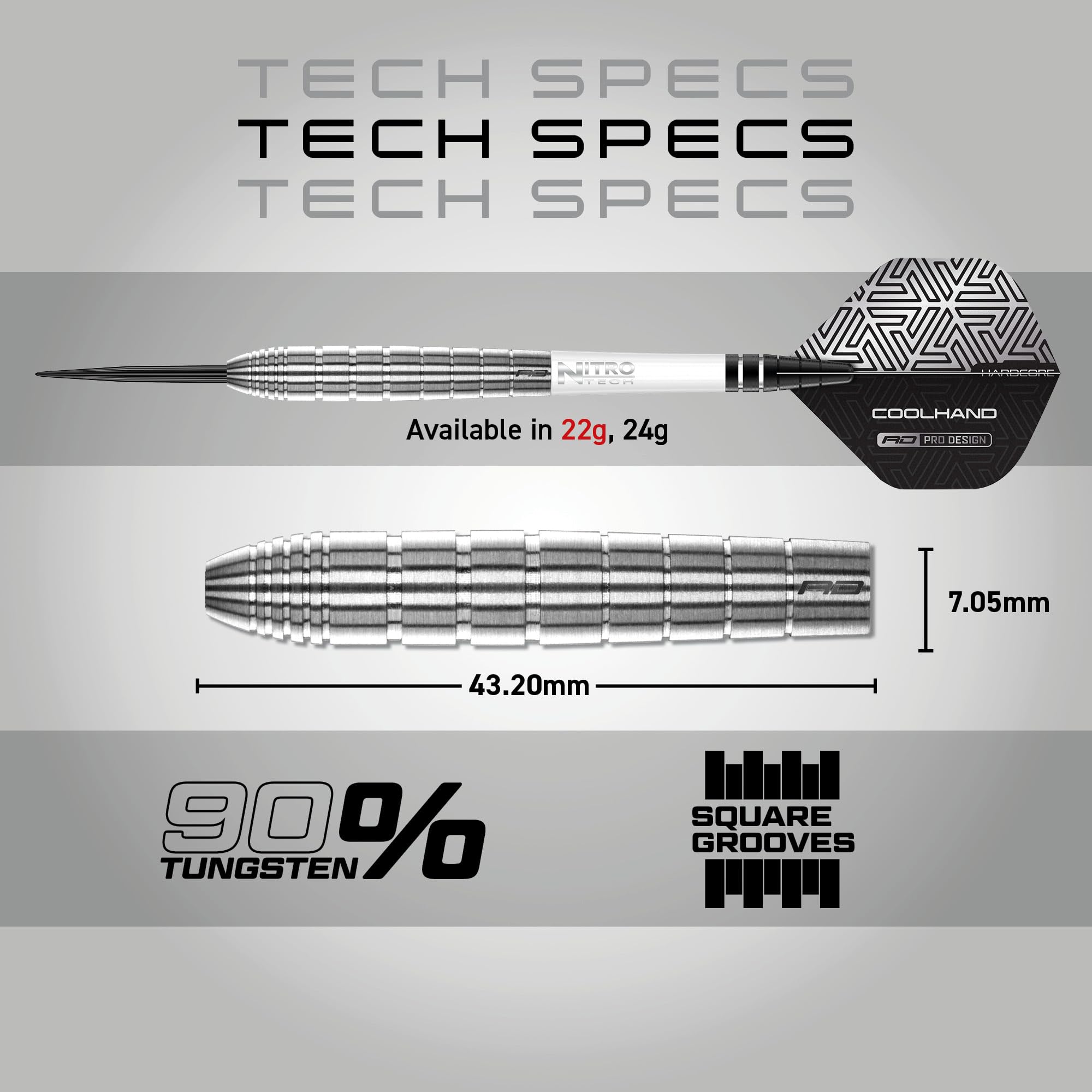 Red Dragon Luke Humphries TX1 Pioneer 22g Tungsten Darts Set